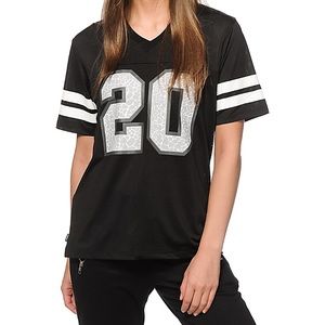 Crooks Black Mesh Football Jersey